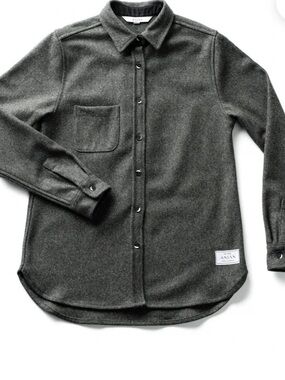 anian Women's Modern Melton Wool Shirt s